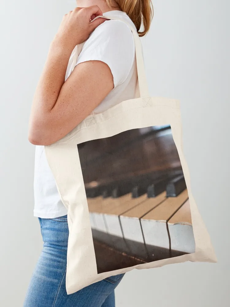 

piano closeup Tote Bag Women's beach bags canvas bags tote bag screen reusable shopping bag