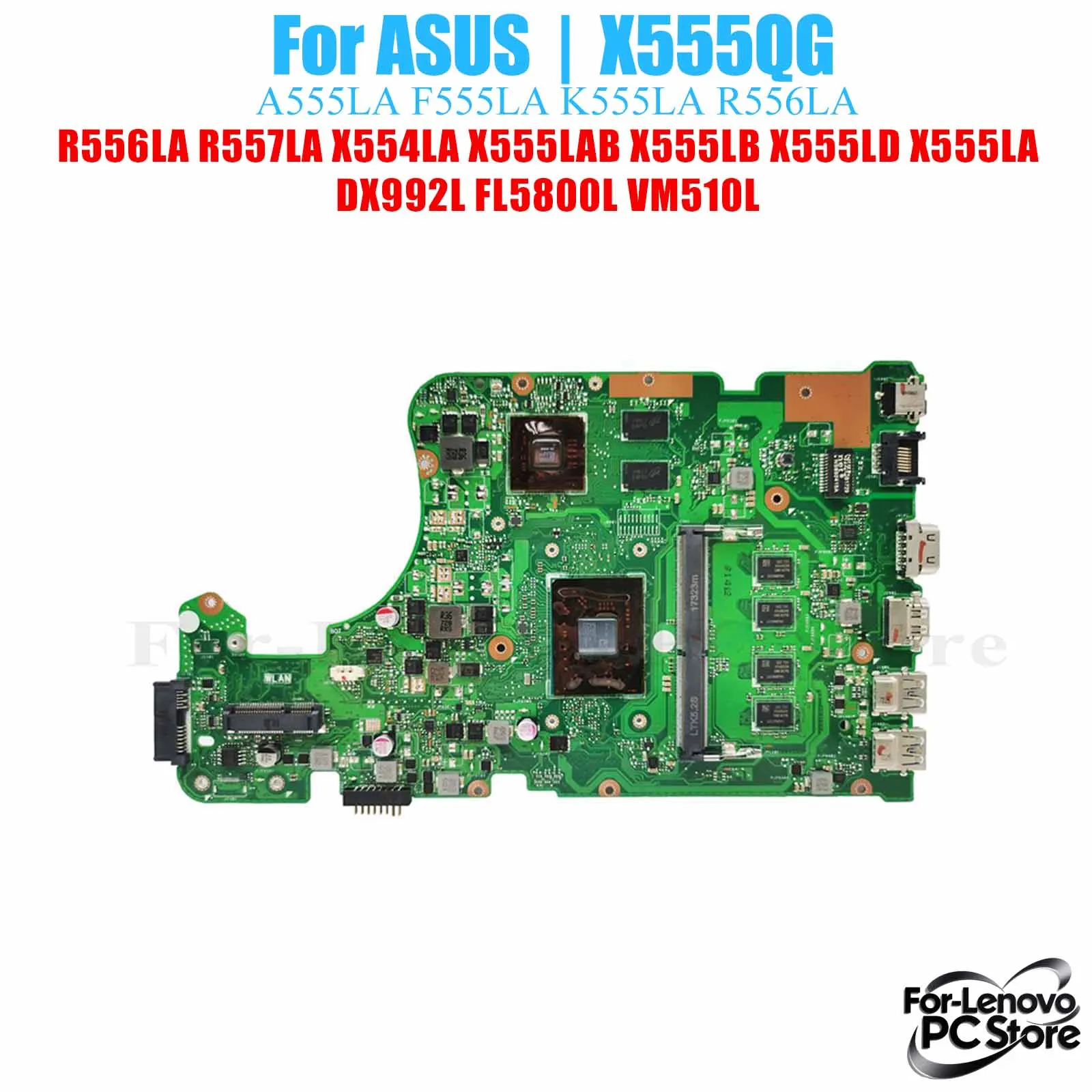 

X555QG For ASUS A555Q K555Q A555B Mainboard X555QA X555BA K555B CPU A4 A6 A8 A10 A12 FX Laptop Mainboard