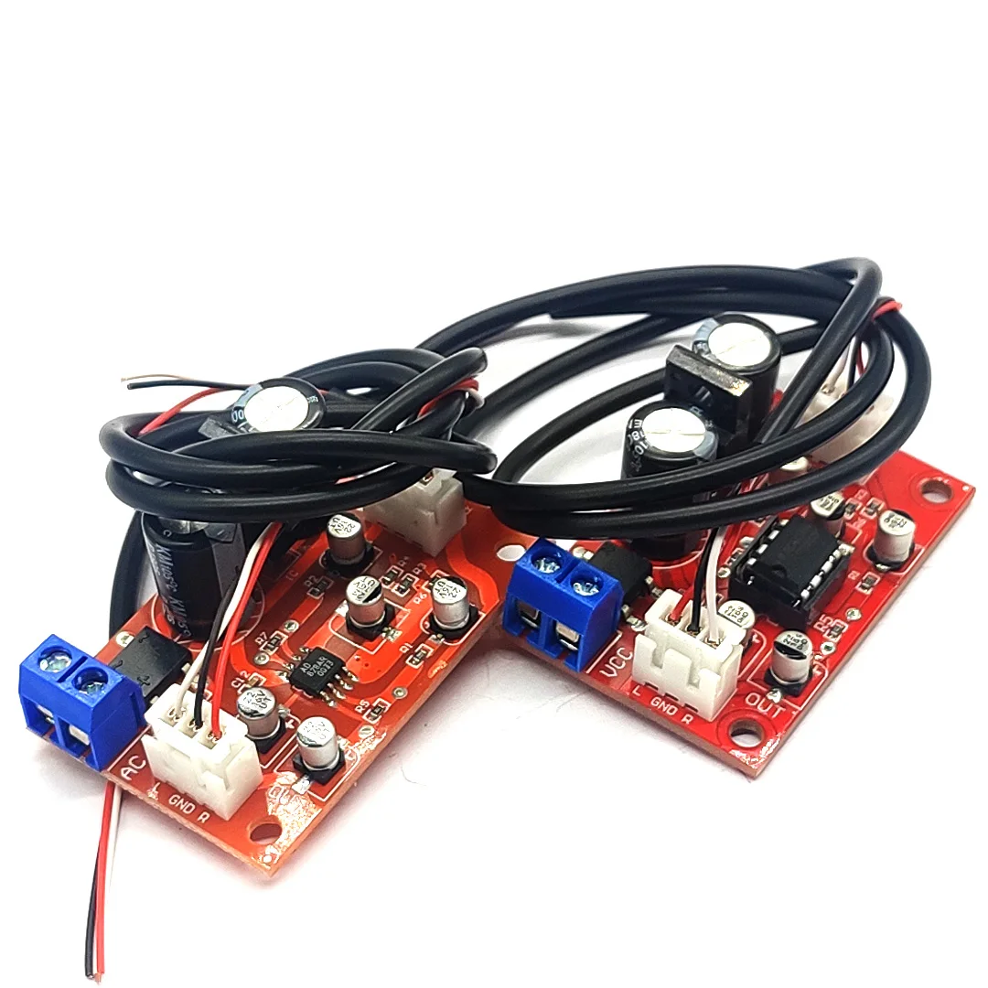 NE5532/AD828 Audio OP AMP Moving Coil Microphone Preamps Pre-Amplifier Pre-amp Magnetic Head Phono Amplifier Board With Cable