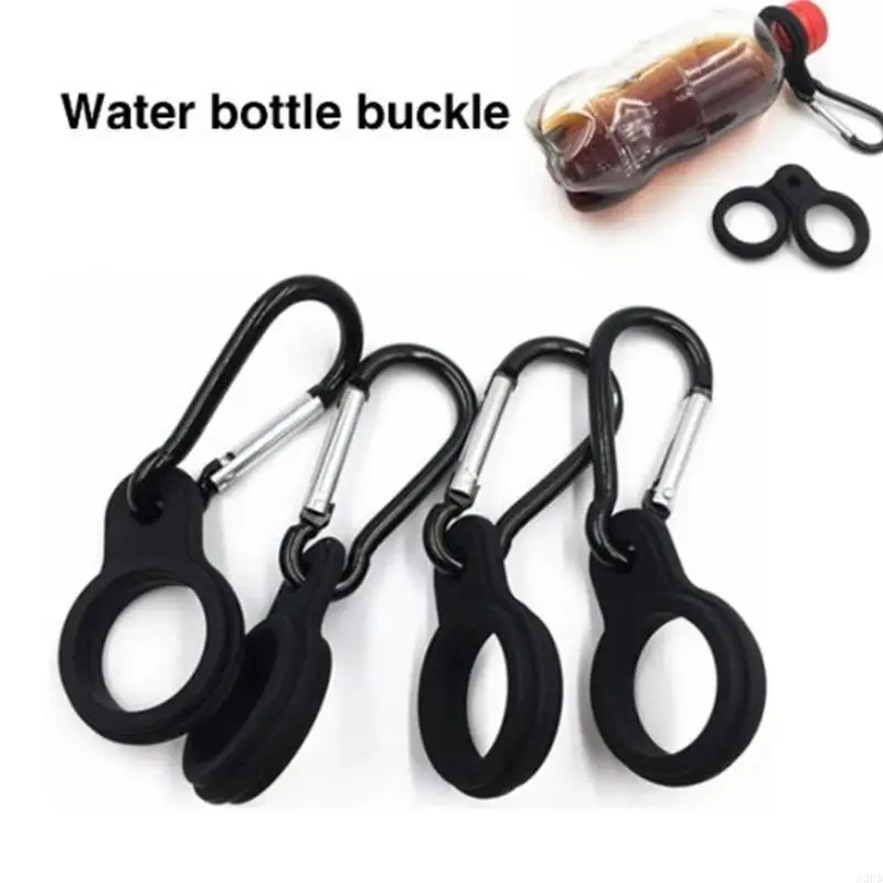 5 muelles Botellas agua Carabinador Nonlip Fitness Camping Botellas flexibles Botellas para mochilas Bikes Gym 69hd