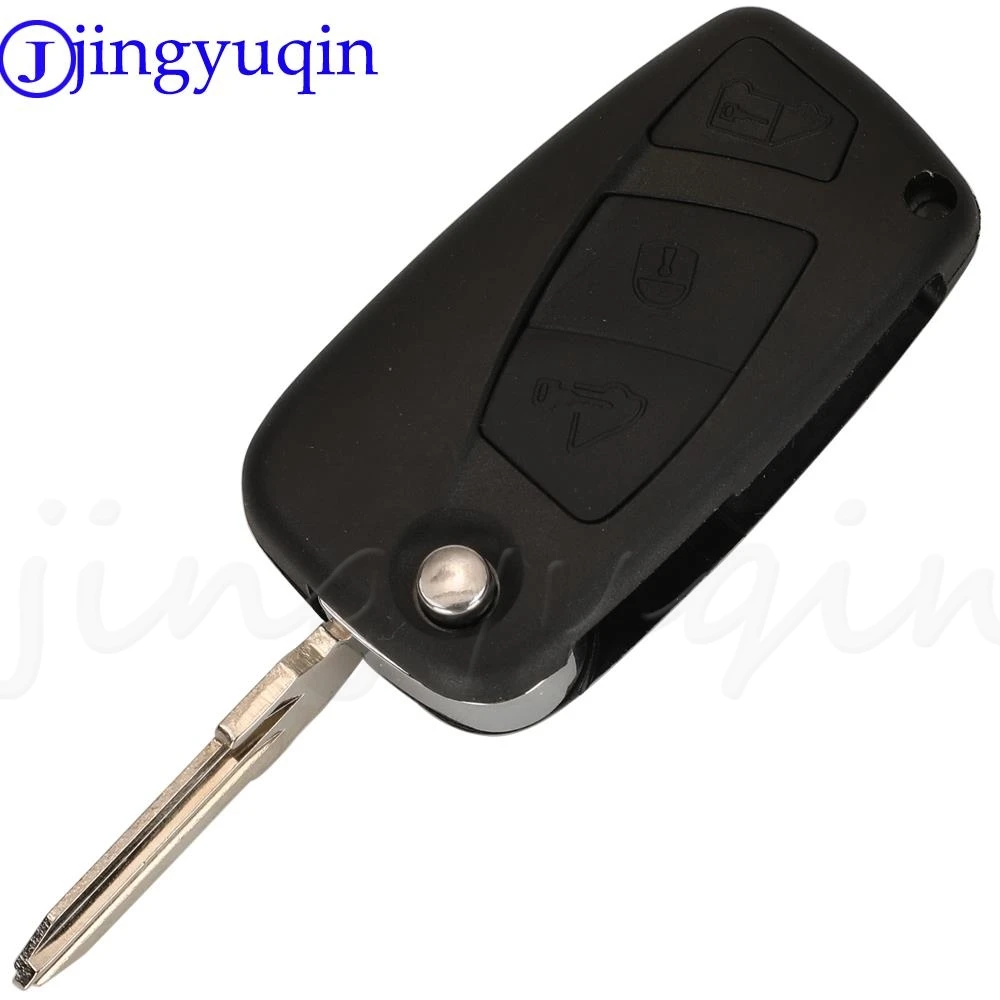 jingyuqin 2/3 Buttons Replacement Flip Folding Remote Car Key Shell Case Fob For Fiat Ducato Iveco Daily With SIP22 /GT10 Blade