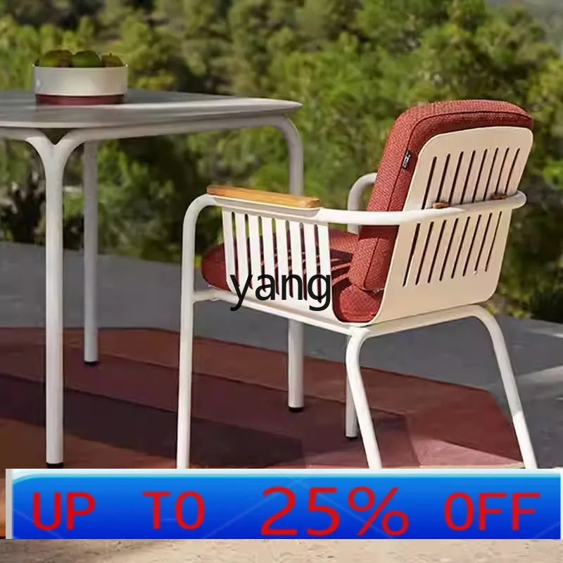 LTT outdoor tables and chairs simple leisure rain and sun protection aluminum alloy tables and chairs