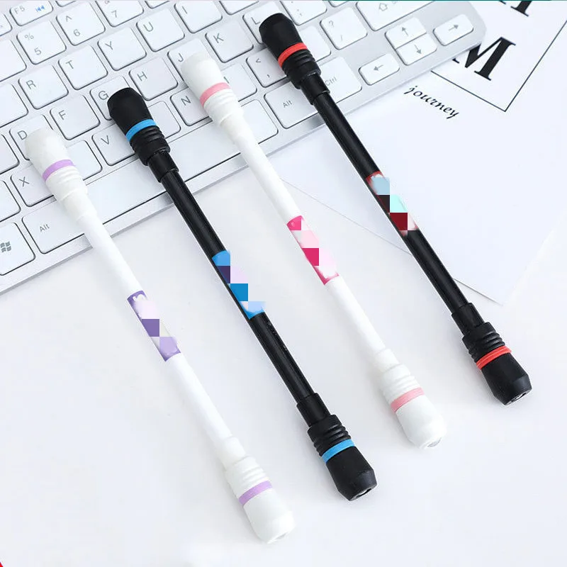 Cool Gaming Spinning Pen 0.5mm Erasable Gel Pen Ballpoint for Kids Students Writing Toy Finger Movement Decompression Stationery