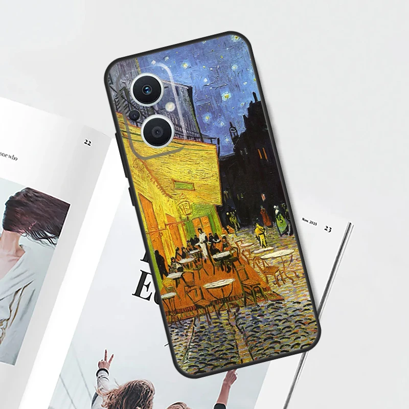 Van Gogh Art Oil Painting Case For OPPO Reno 10 8 Pro 4Z 5Z 4 5 6 7 Lite 8T OPPO Find X5 Lite X6 Pro X3 X2 Neo Cover