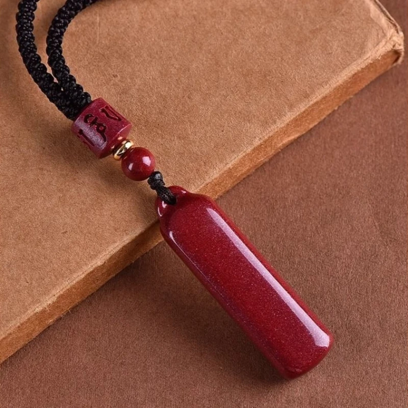 

Фирменная подвеска из натуральной необработанной киновари без имеет значение, простые и универсальные украшения