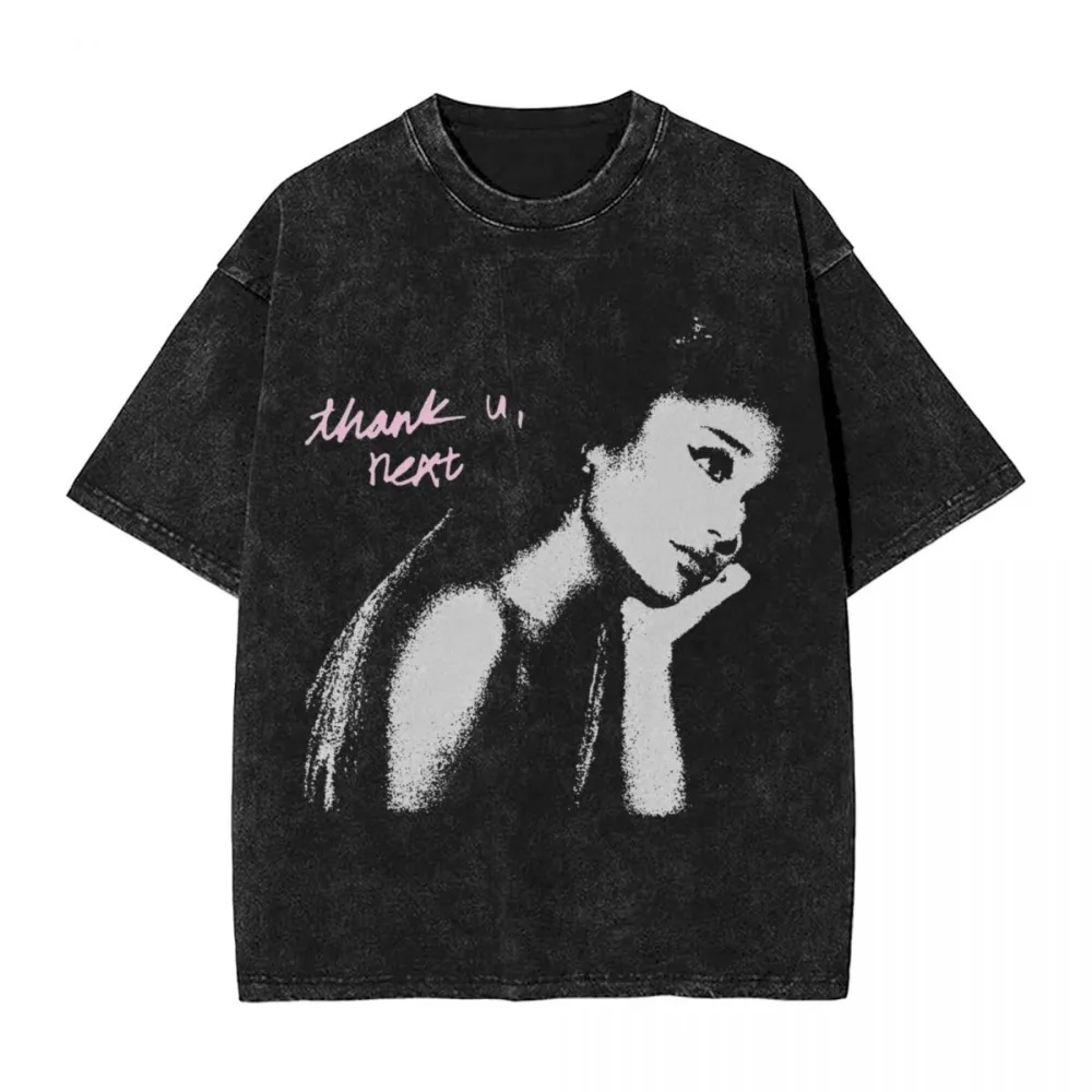 Vintage Pop Music Ariana Grandes Singer 2024 T-Shirt Summer Y2K Fun T-Shirts Casual Hip Hop Tshirt for Men Short Sleeves Tees