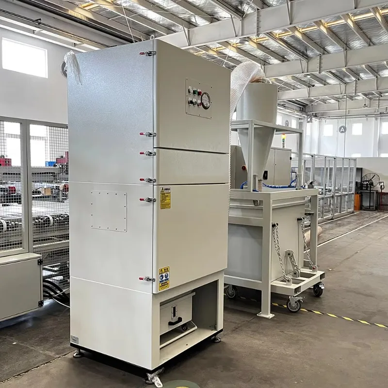 Rimozione automatica della polvere dell'aria del collettore di polveri industriale per la pulizia automatica del getto d'impulso per la macchina da taglio laser