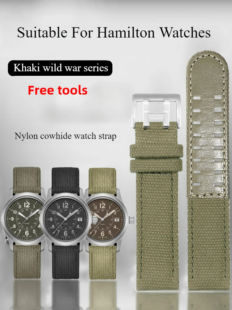 

Suitable for Hamilton Khaki Field H6820993 H70605963 Series Nylon Leather Watch Strap Difficulty