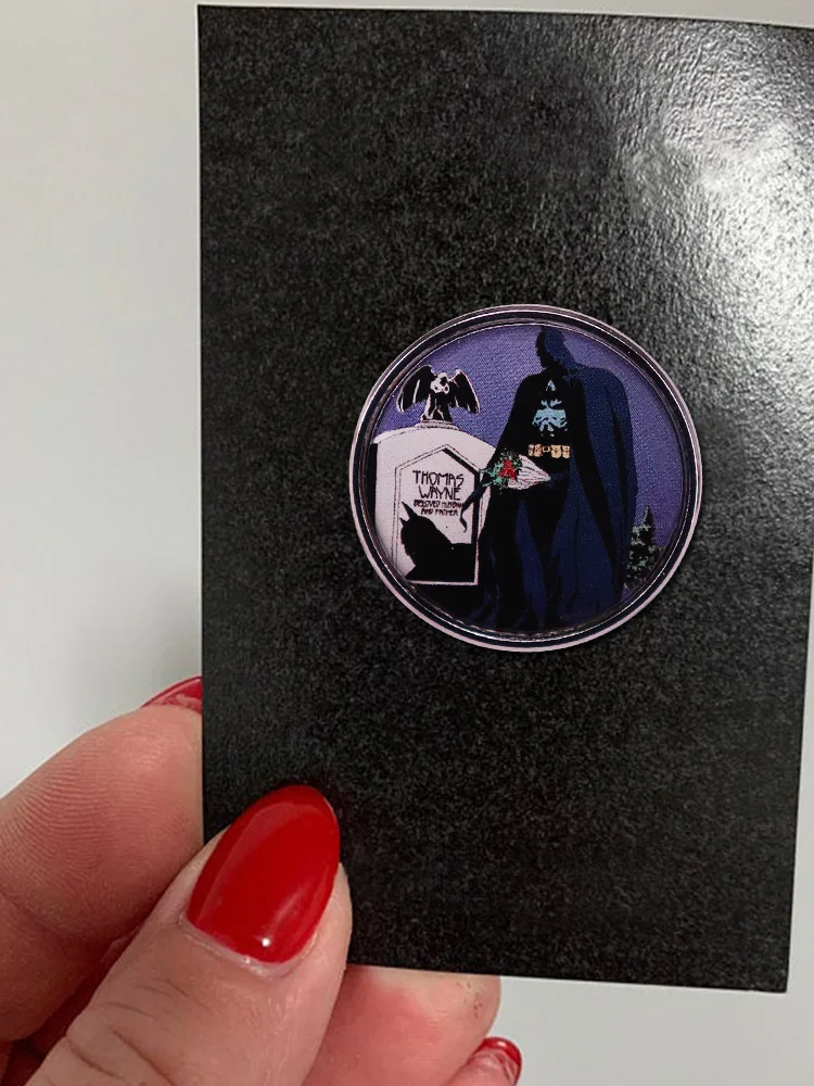 80s كلاسيكي فيلم بطل الشرير علامة مميزة كوميدي دبوس شارة دبوس هالوين مجوهرات #6