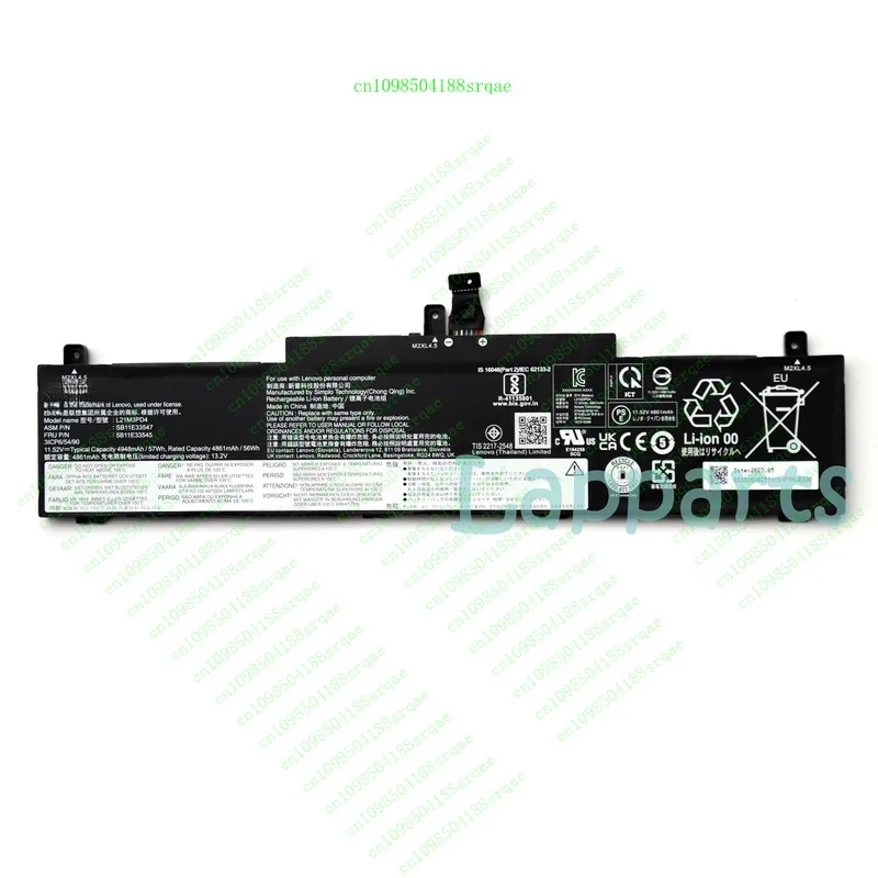 

Оригинальный OEM-аккумулятор L21C3PD4 L21D3PD4 L21M3PD4 для Lenovo ThinkPad T14 Gen 2 "% тест"