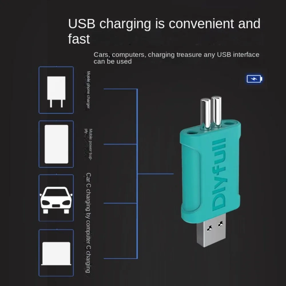 CR425 شاحن يو اس بي العوامة الكهربائية معالجة 2 ثقوب الصيد تعويم البطارية بحيرة نهر مضيئة بوبر الإلكترونية يطفو البطاريات #6