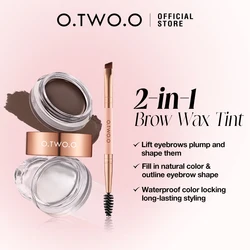 O.TWO.O Eyebrow Tint Soap Pigment Brow Gel With Brush 3 Colors Waterproof Long-lasting Feathery Brow Sculpt Lift Wax for Eyebrow