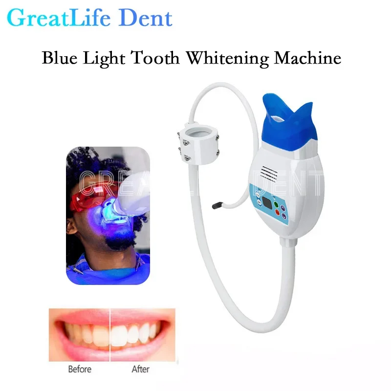 

Dental Tooth Whitening Machine With Double goggles 8LEDS Dental Cold Light Lamp Bleaching Light for Dental Clinic