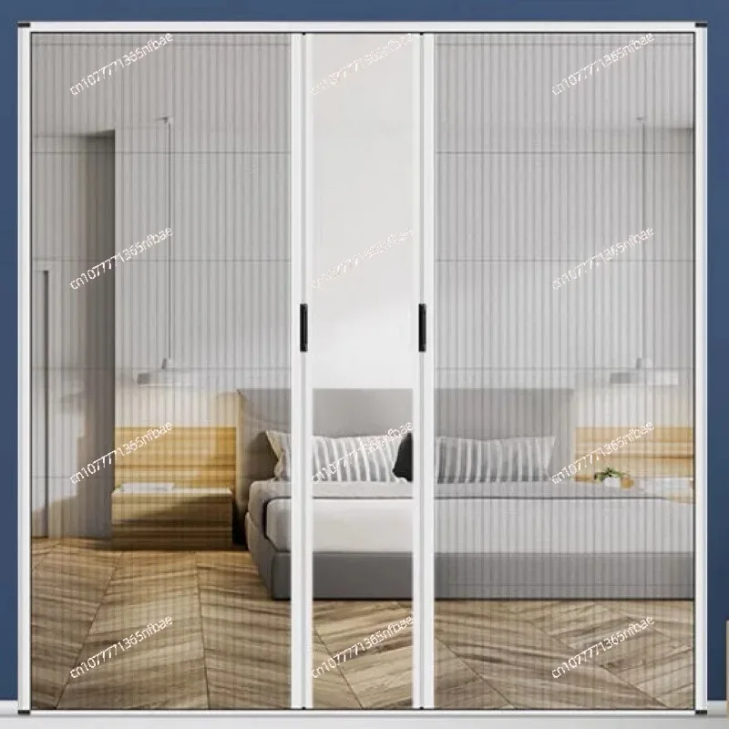 High-quality aluminum alloy frame sliding doors and windows polyester pleated folding mosquito net flying net