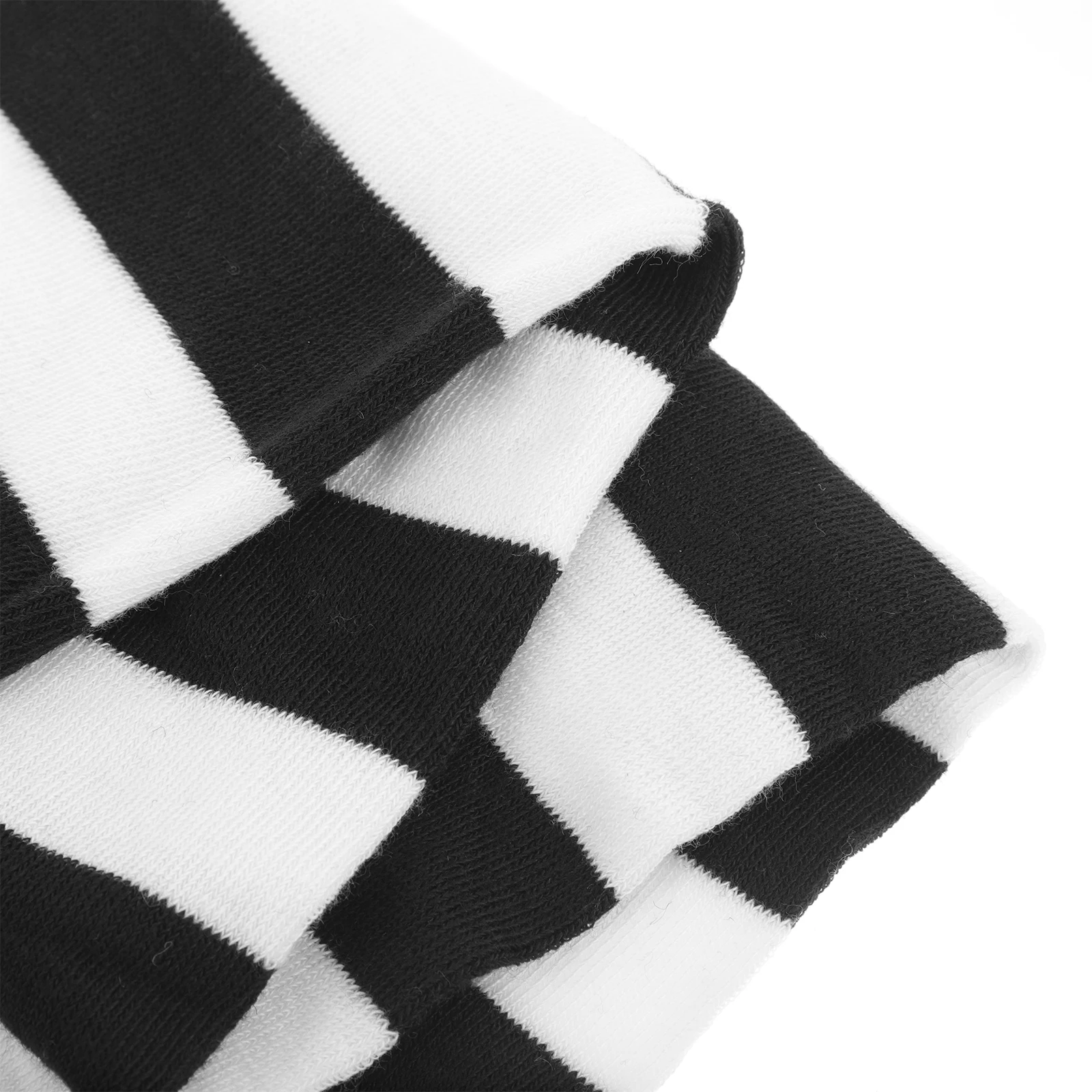 

Black White Wide Striped Thigh High Stocking Over Knee Socks Women Halloween Warmer Fitness Leggings Cosplay Party Christmas