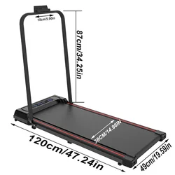 Folding Portable Walking Pad Mini Under Desk Treadmill Machine Running Foldable Fitness Manual Electric Treadmills For Home