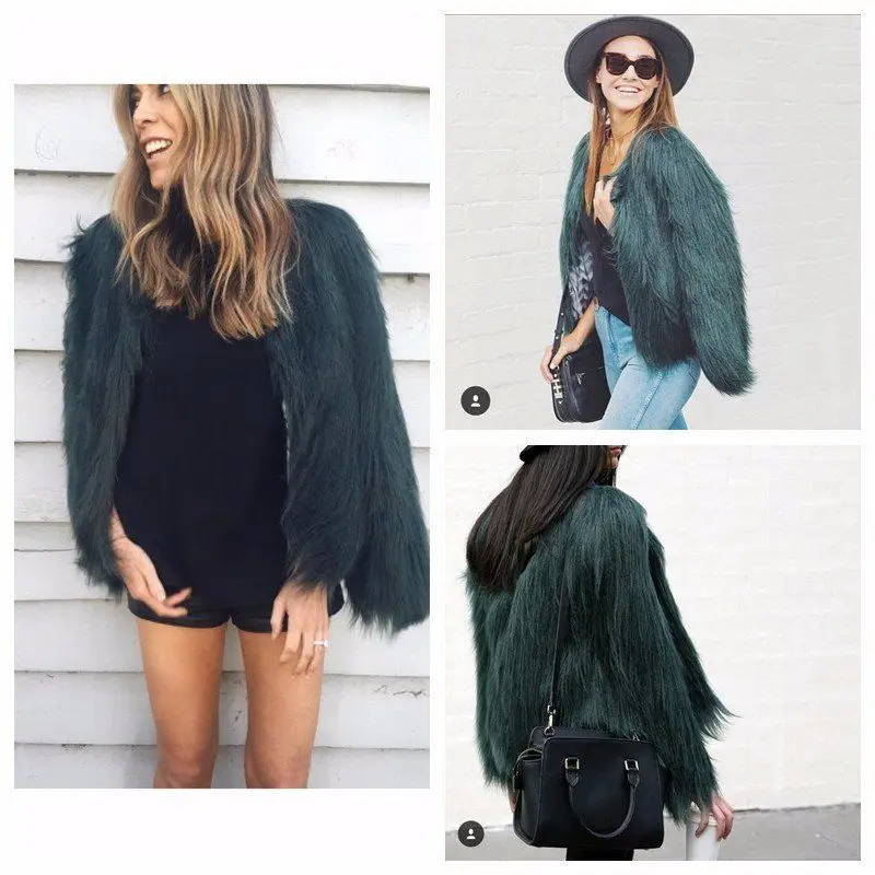 Washed  Fur Jacket Women's Large Size Short Fluffy Leather Coat Warmth 3D Effect Middle-aged Suitable for Banquet