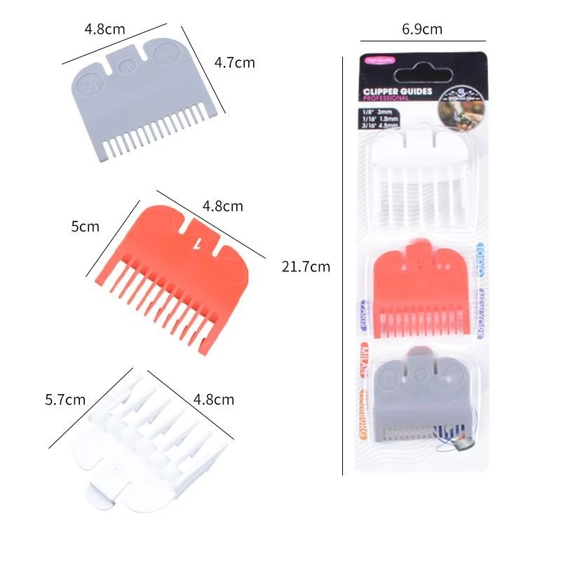 1,5mm 3mm 4,5mm Haarschneidemaschine Wachen Für Wahl Haarschnitt Maschine Friseur Grenze Kamm Elektrische Clippers Schneiden Guide kämme Y1214 – Detail 17