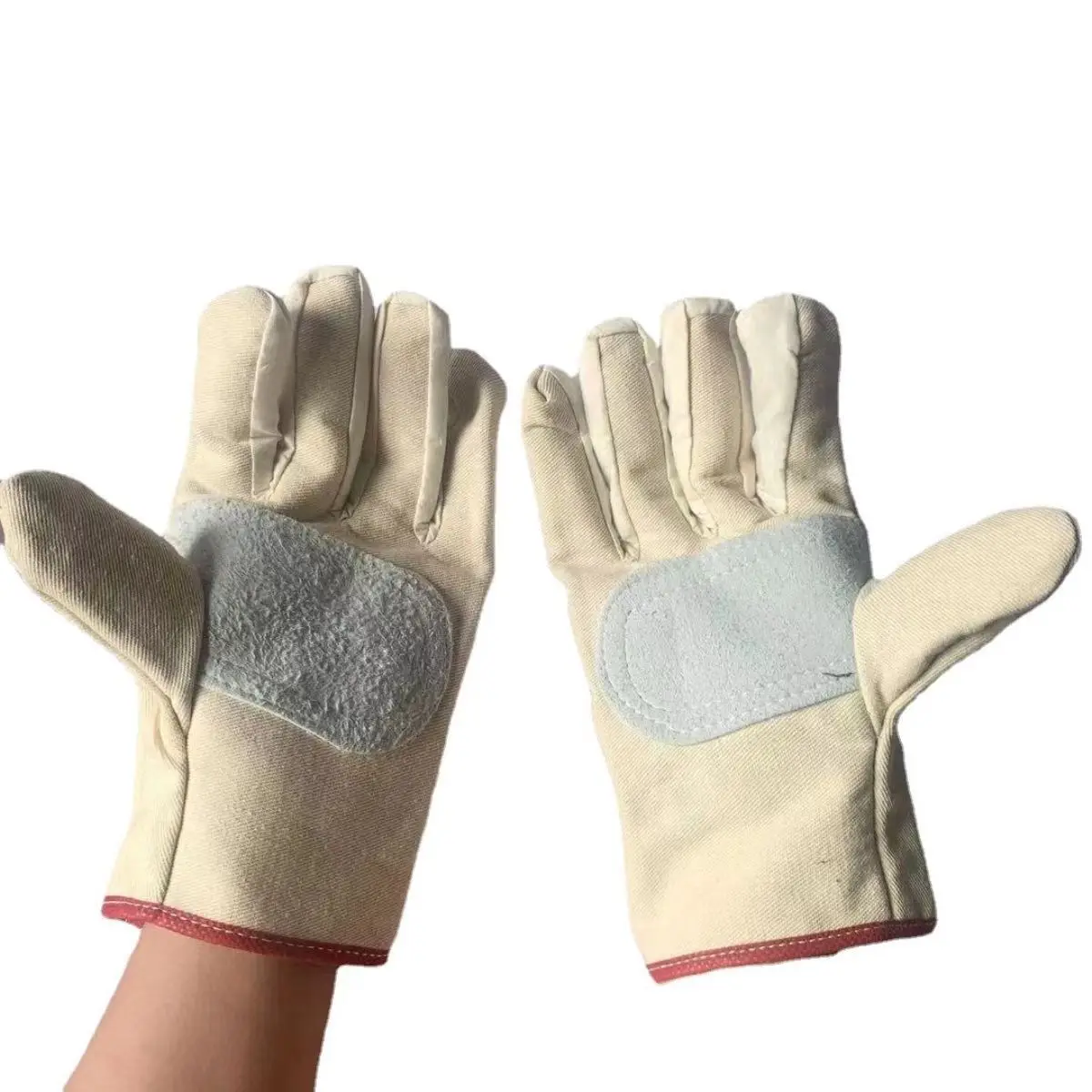 Canvas Wear-resistant Electric Welding Repair Metallurgical Protective Gloves Stab-proof Thermal Insulation Anti-cutting