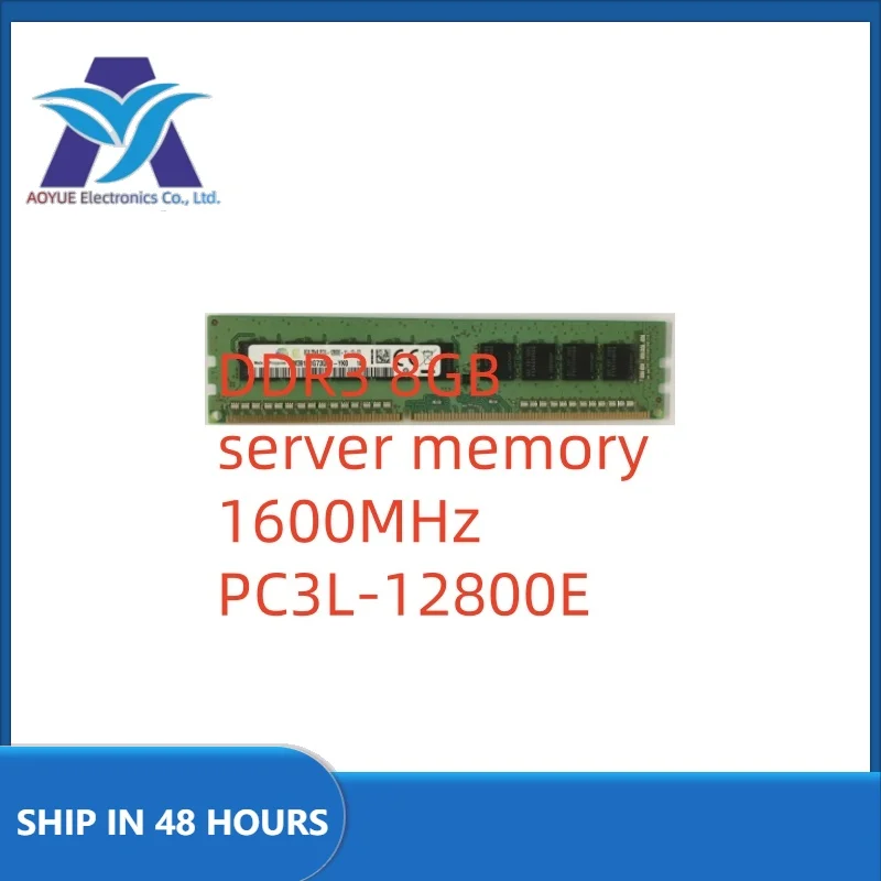 1 sztuk/partia DDR3 8GB pamięć serwerowa 1600MHz czysty ECC UDIMM 2RX8 8G PC3L-12800E stacja robocza RAM 12800 niebuforowana