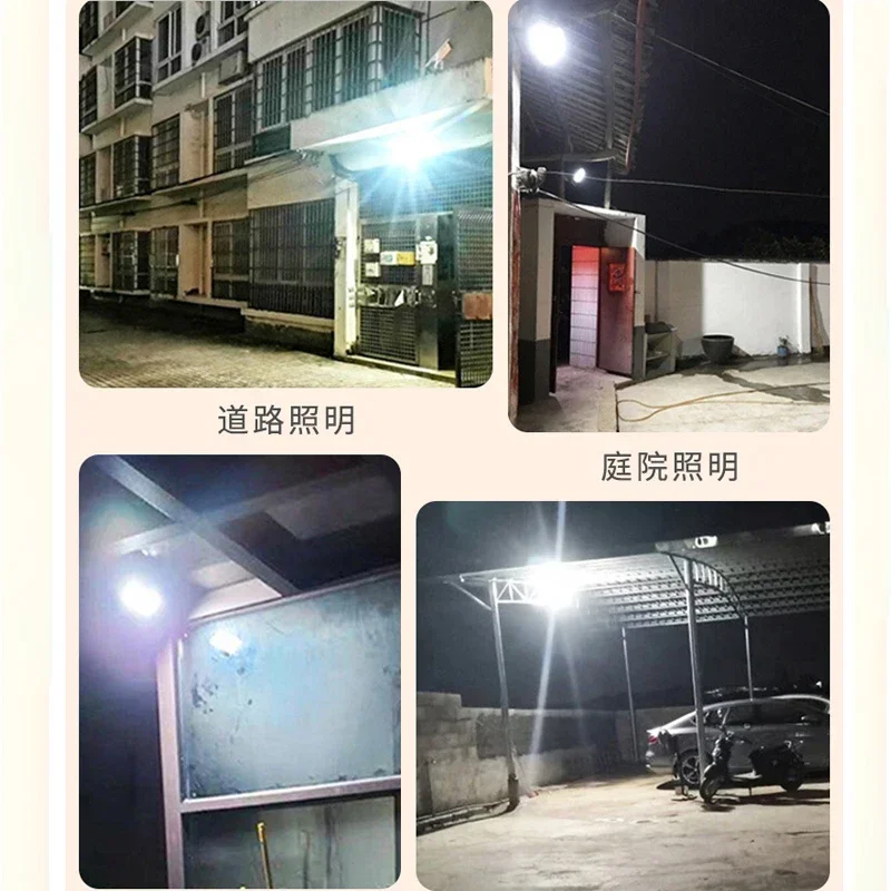 50-500W Solar Flood Lights Remote Control Solar Powered Spotlight Outdoor Waterproof IP67 Villa Street Lighting Adjustable Angle