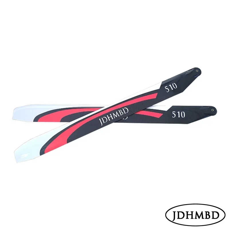 JDHMBD 510MM Carbon Fiber Main Rotor Blade for Trex Align 550X 550L X5 XL520 TG520 SAB 500 ALZRC505 RC Helicopter