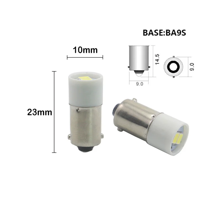 

Светодиодная лампа BA9S 6 В 12 В 24 В Светодиодная лампа BA9S Миниатюрная индикаторная лампа Инструментальная лампа