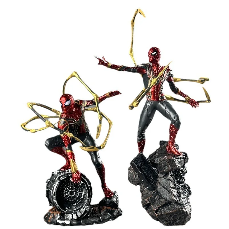 20/25Cm Anime Figuur Spider-Man Stalen Spin No Way Gk Home Beeldje Pvc Standbeeld Speelgoedkamer Ornament Jeugdherinnering Verjaardag Gif