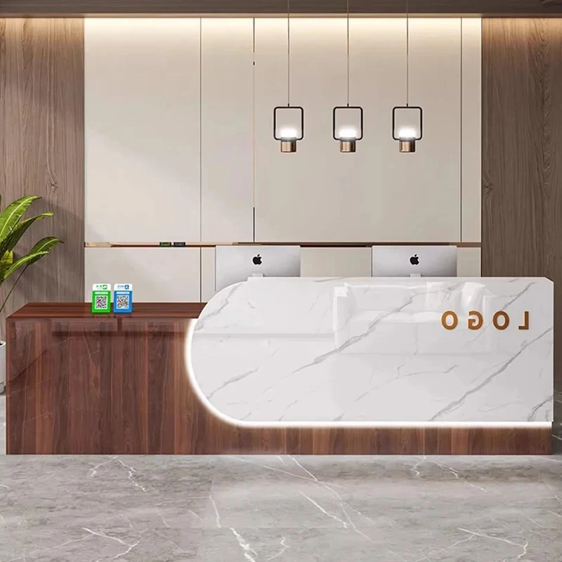 Dekoration, luxuriöser Empfangstresen, Schönheitssalon, moderner Kassierer, Business-Empfangstresen, Beauty Comptoire Acc Diego Lounge-Möbel