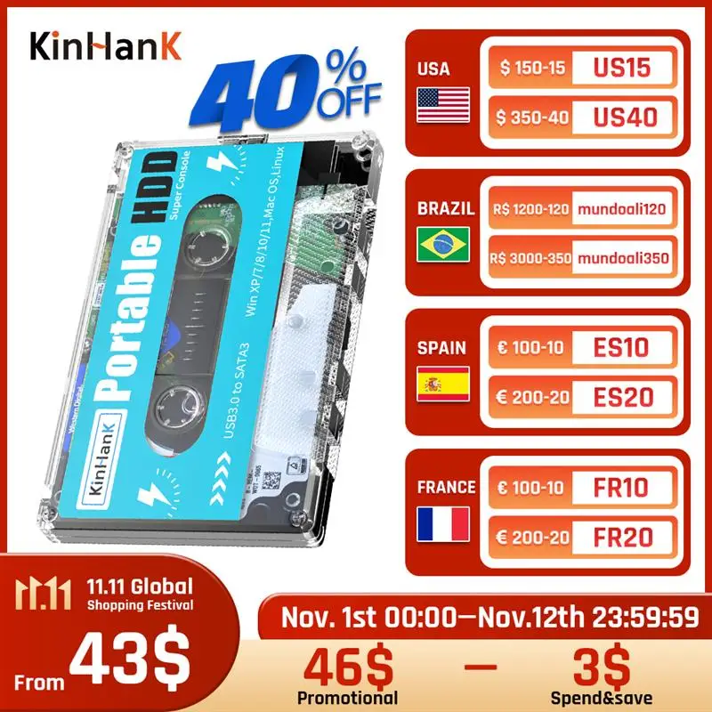 

Kinhank Super Console X Batocera 33 500G 2T Hard Drive Disk 110000+ Retro Video Games For PS3/PS2/PSP/SEGA SATURN/WII/WIIU