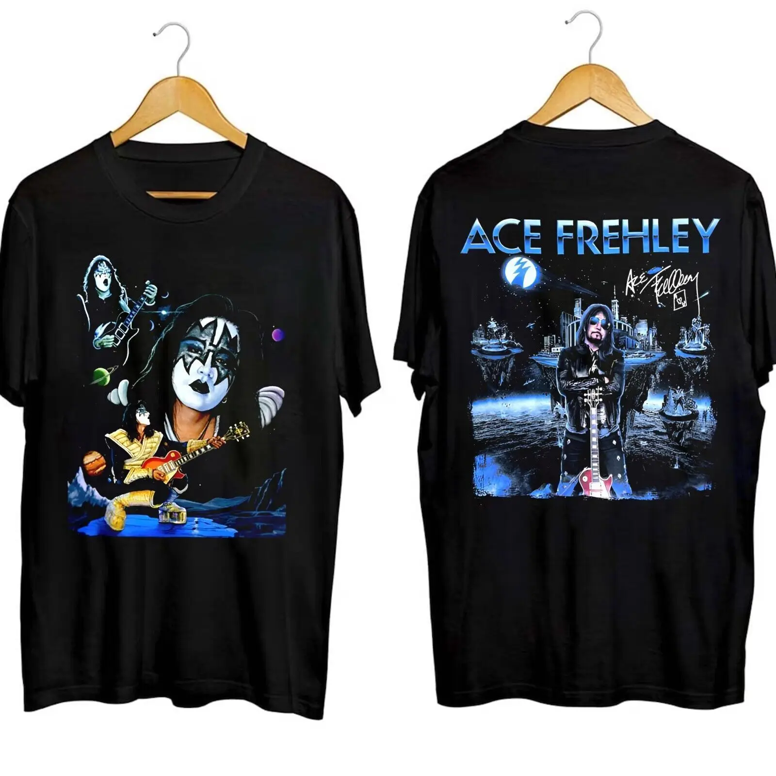 

Ace Frehley Singer Shirt Gift For Fans Black S-2345XL Tee P1096