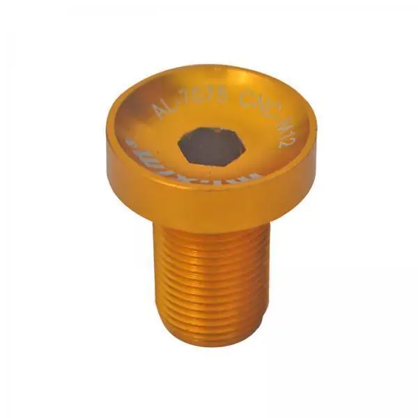 Cycling Crank Bolt Aluminum Alloy Bottom Bracket Hex Screw M12 12mm for Bike Spare Parts Fixie Bicycle Custom Component