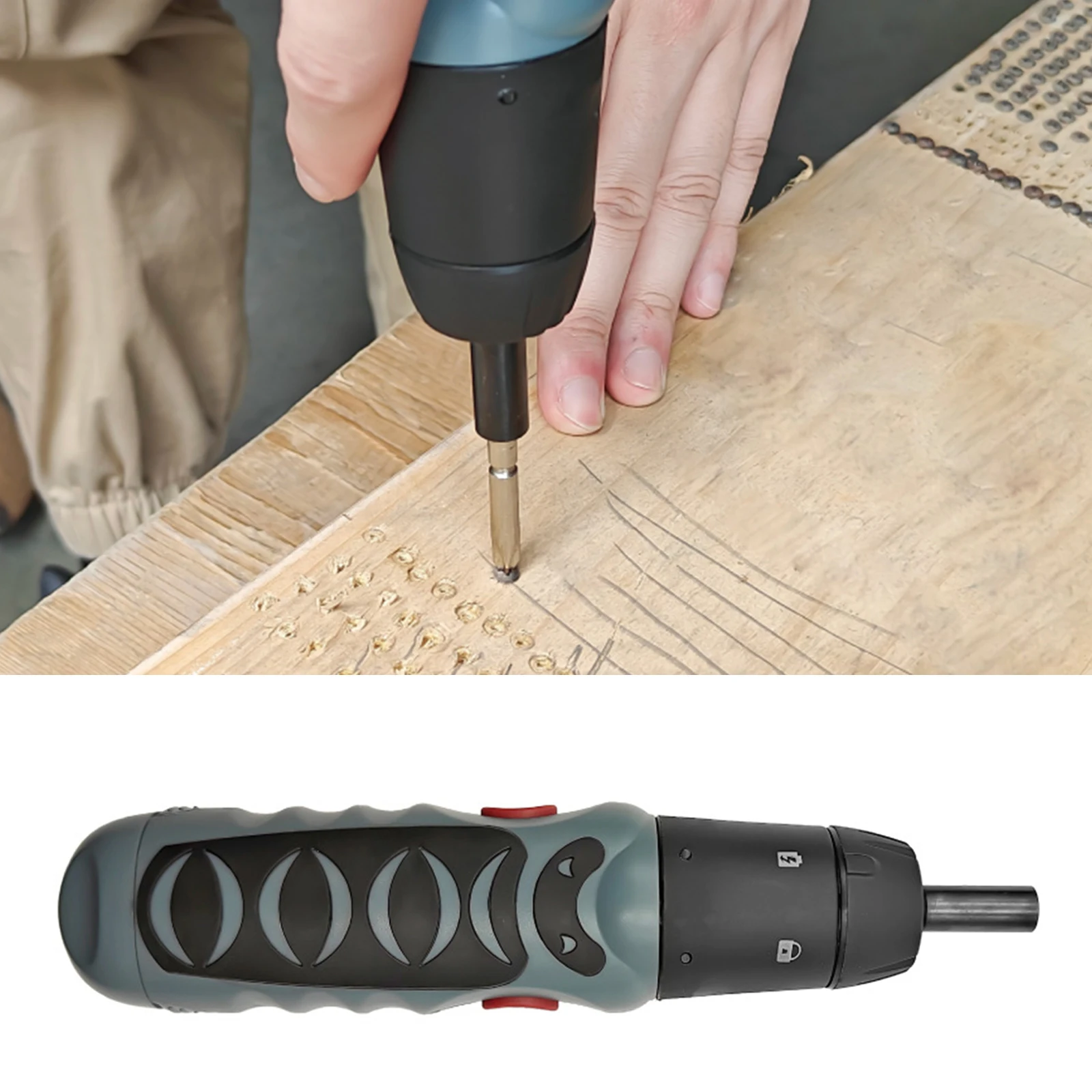 6V Straight Pole AA Dry Electric Screwdriver For Household Multifunctional Electric Screwdriver Small Electric Screwdriver