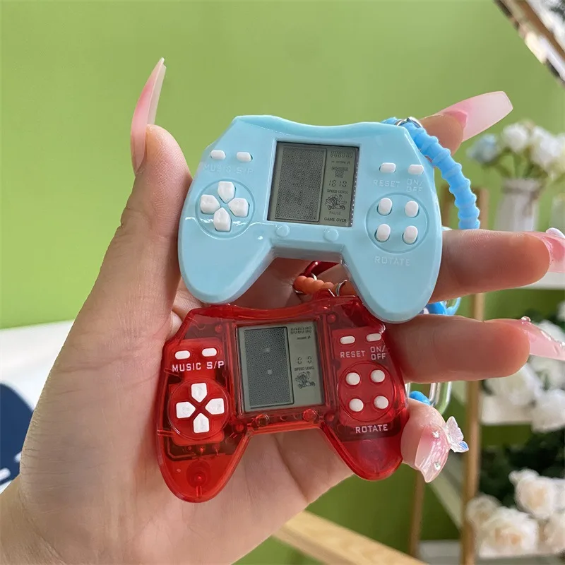 1 Pcs Creative Retro Mini Tetris Gamepad Key Chain Children\'s Fun Toy Gift Small Pendant Important Holiday Gift