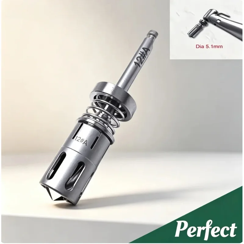 Dental Trephine Burs, Implant Bone Harvesting Drill, Self‑Grinding Drill For Bone Powder Collection