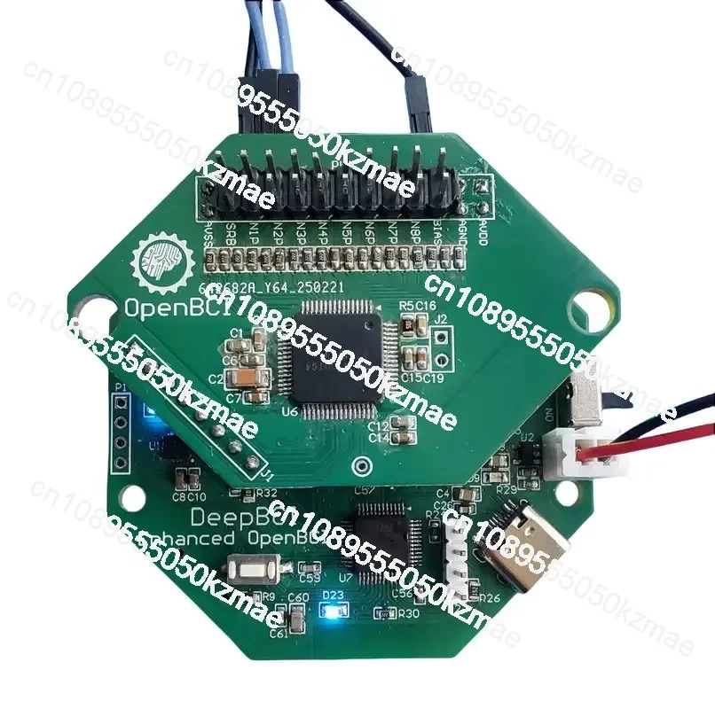 Fully compatible with OpenBCI Cyton + daisy for brain-computer interface development boards