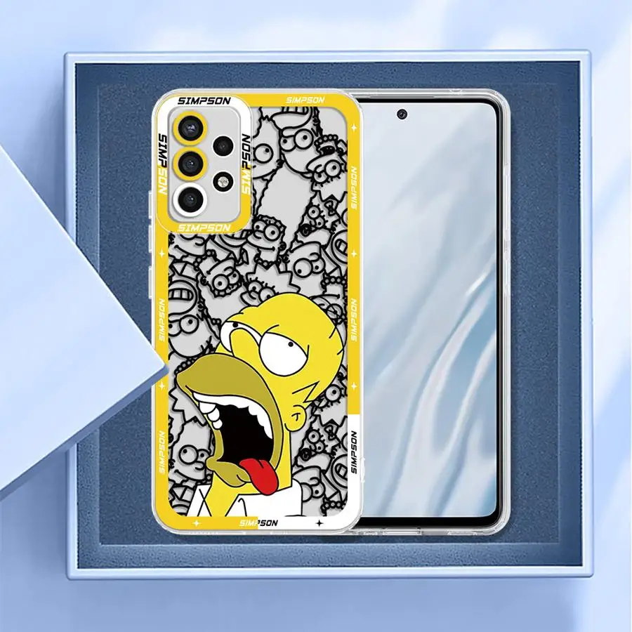 حافظة لهاتف سامسونج جالاكسي A16 A34 A73 A13 A14 A71 A72 A25 A22 A35 A12 A35 A15 سيمبسون متعة أبي #2