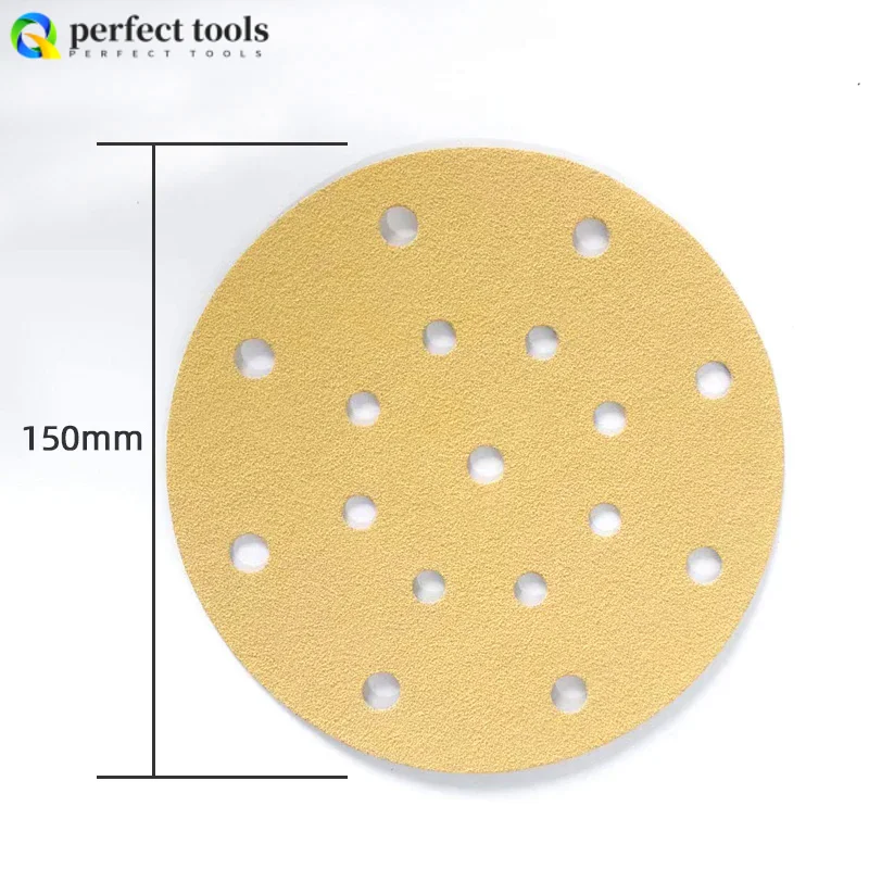 Norton Disc Sandpaper 6 Inch 17 Holes 150mm, Dry Application For Sanding Old Paint Surfaces, Metal And Wood Polishing