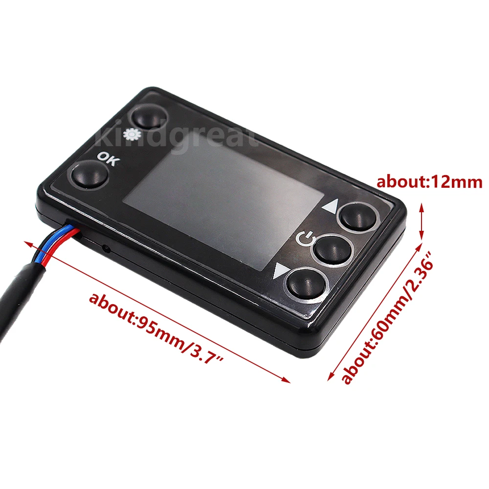 2KW 5KW 8KW 12/24V Diesel Air Heater LCD Monitor Switch+Control Board Motherboard+Remote Controller Similar Eberspacher Webasto