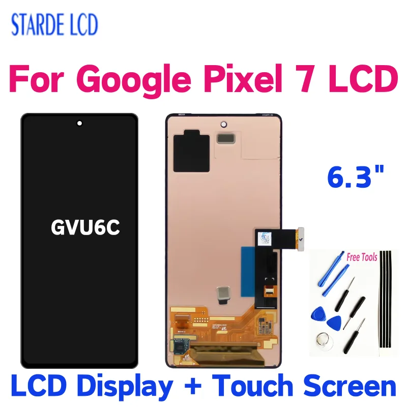 6.3“ For Google Pixel 7 LCD Display Touch Screen Digitizer Assembly For Google Pixel 7 GVU6C LCD Replacement