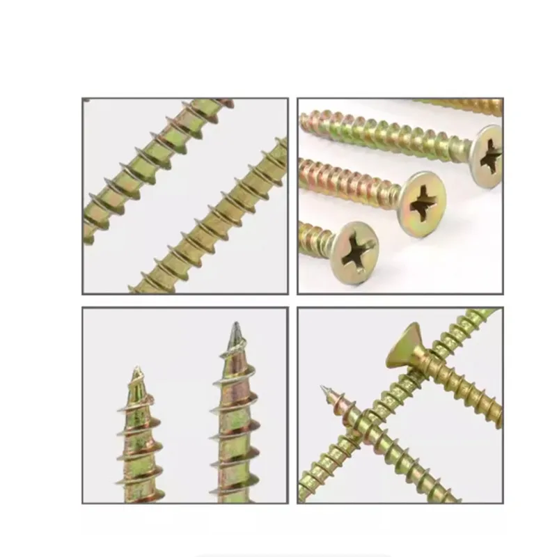 

50pcs m5x50/60/70/80/90/100 High-strength Wall Nails Dry Wall Nail Color Zinc Self-tapping Screws