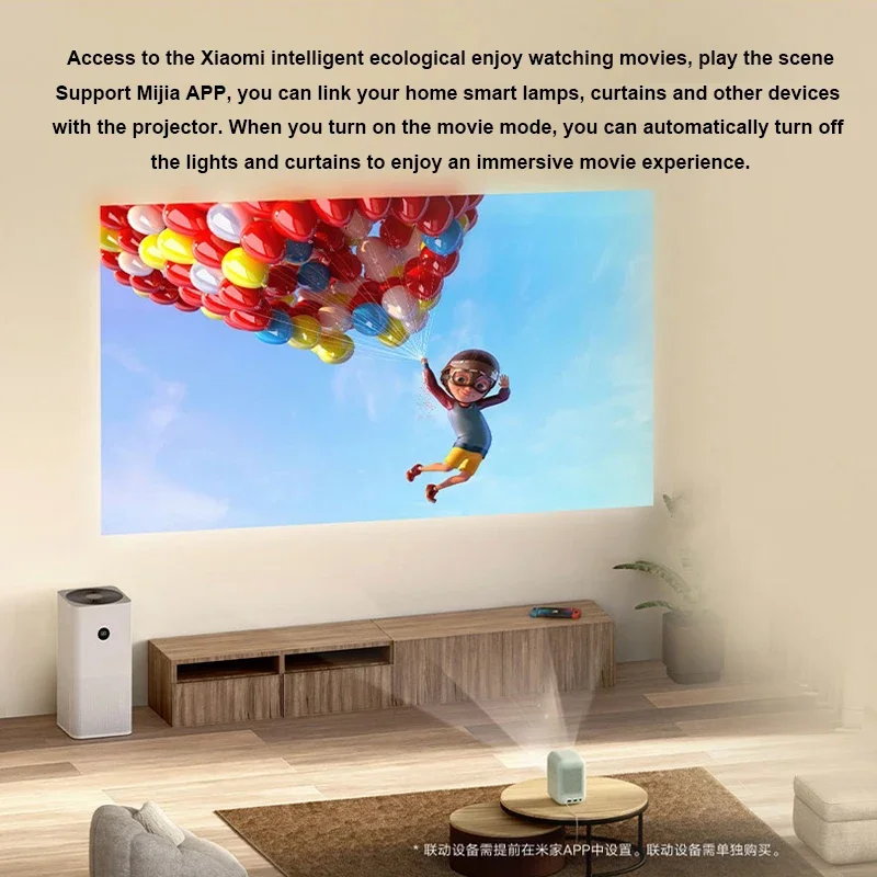 Xiaomi New Redmi Projector2 1080P Resolution 1.5GB + 32GB Customized Optomechanical Auto Focus MIUI for TV WANOS Panoramic Sound