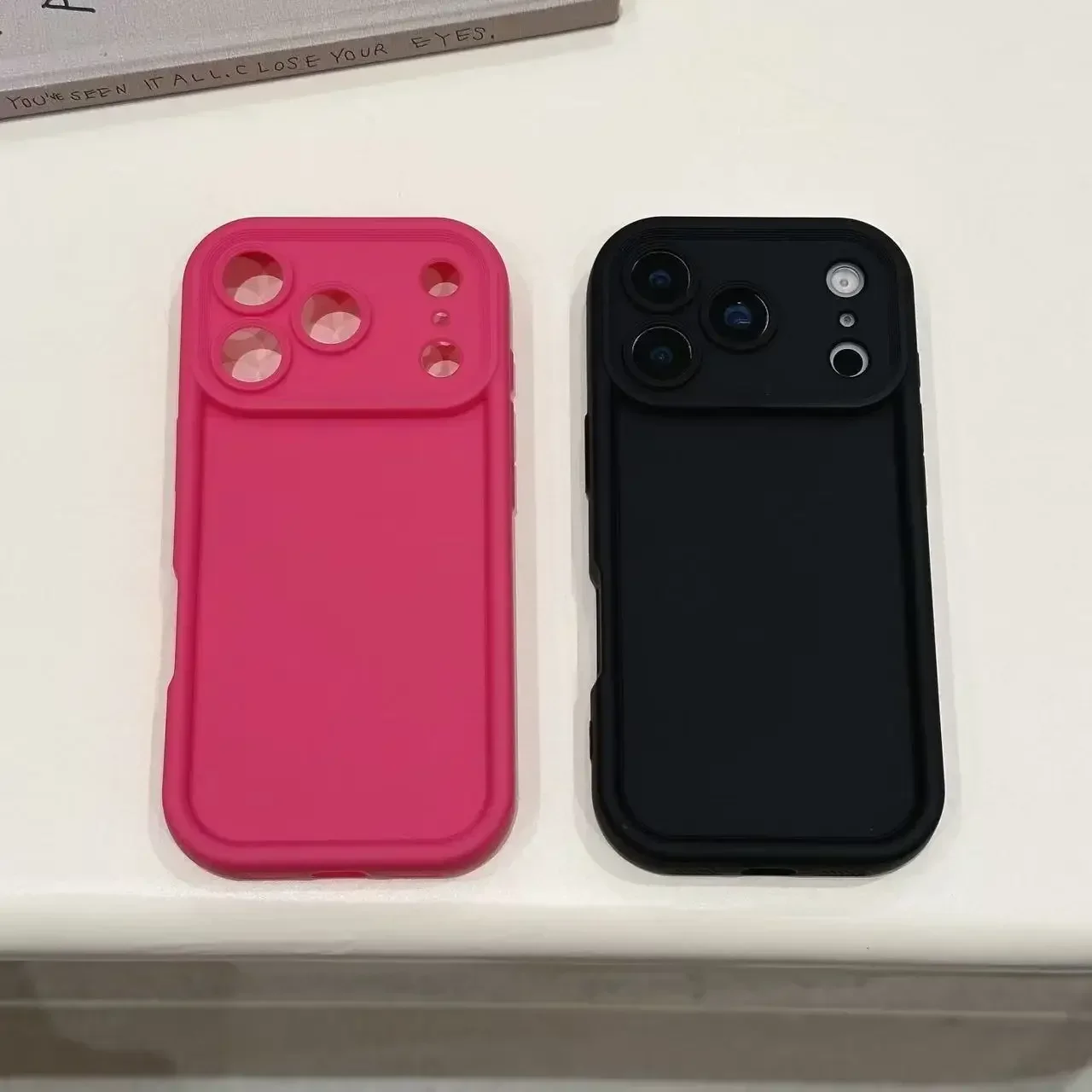 لينة بولي TPU للصدمات ماتي سيليكون جراب هاتف آيفون 17 الهواء 16 15 زائد 14 13 12 11 برو ماكس رشاقته غطاء حماية الكاميرا