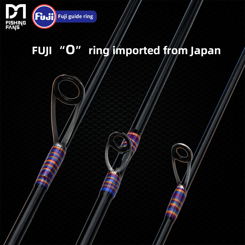 مراوح الصيد أوركا فوجي أو دليل بكرة خشخيشة مقعد مدبب مقبض خفيف للغاية الغزل الصب قضيب الصيد #6