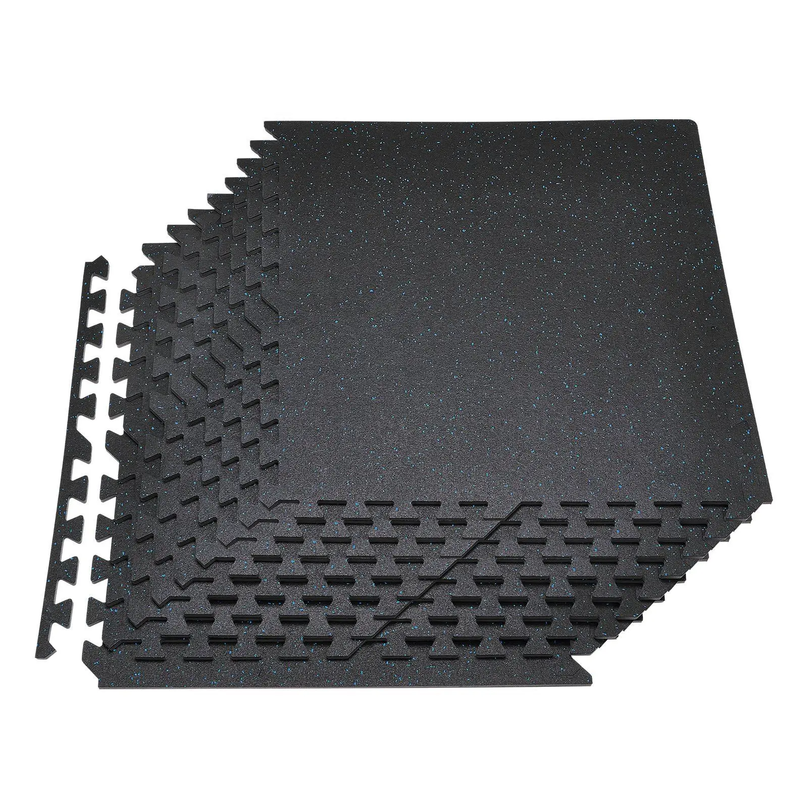 

Puzzle Exercise Mat, 24 PCS Fitness Equipment Mats, 24 x 24 x 0.4 in, High-Density EVA Foam Mats Set, Interlocking Rubber Soft