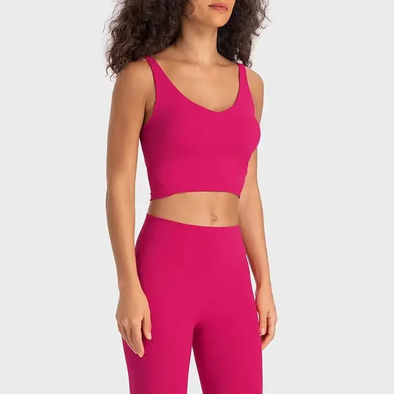 Lemon-traje deportivo de 2 piezas, sujetador de cintura alta, Leggings de Yoga para gimnasio, sensación desnuda, sin costura frontal, pantalones de entrenamiento para correr y Fitness