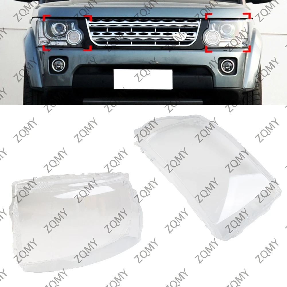 

2pcs Car Headlight Lens Cover Headlamp Lampshade Lamp Shell For Land Rover Discovery 4 2014 2015 2016