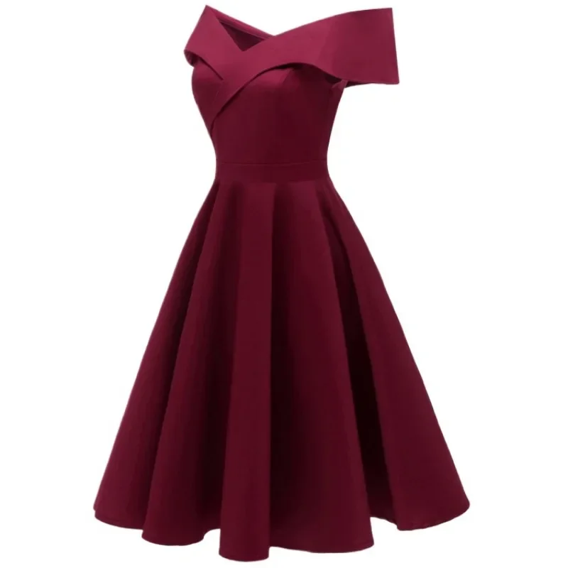 2024 New Vintage Women Summer Dresses Off Shoulder V-Neck Retro 50s 60s Elegant Dress Sexy Rockabilly Party Dress Midi Vestidos - AliExpress 200000345 2024 New Vintage Women Summer Dresses Off Shoulder V-Neck Retro 50s 60s Elegant Dress Sexy Rockabilly Party Dress Midi Vestidos - AliExpress 200000345