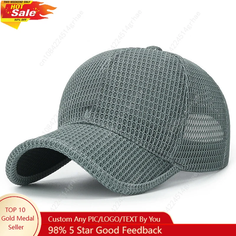 Fashion Breathable Baseball Cap, Quick-drying Mesh Outdoor Sport Fishing Golf Sun Hat For Women & Men