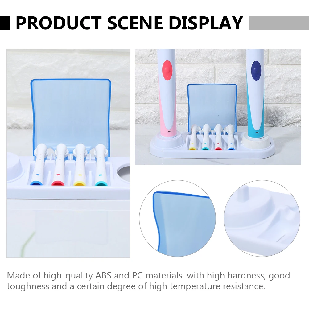 

1pc Electric Toothbrush Stand Brush Head Storage Holder Abs Pc Material Compatible For Braun Oral Practical Bathroom